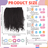 2Pcs Wool Doll Wig Hair DIY-NB0016-02B-2