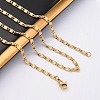 304 Stainless Steel Lumachina Chain Necklaces NJEW-Q013-07G-4
