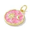 Rack Plated Brass Enamel Pendants KK-Z039-02C-2