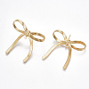 Brass Stud Earring Findings KK-S350-022G-2