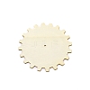 Gear Unfinish Wooden Pieces WOOD-WH0025-10-1