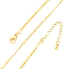 Brass Curb Chains Necklaces for Women NJEW-D302-07G-2