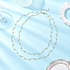 Brass Double Layer Necklaces NJEW-JN05388-1