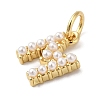 Rack Plating Brass with ABS Plastic Imitation Pearl Charms KK-B092-30M-G-2