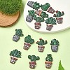 14Pcs 7 Styles Opaque Resin Decoden Cabochons RESI-YW0001-87-2