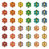 500Pcs Plastic Flower Beads KY-TADJ0001-07A-1