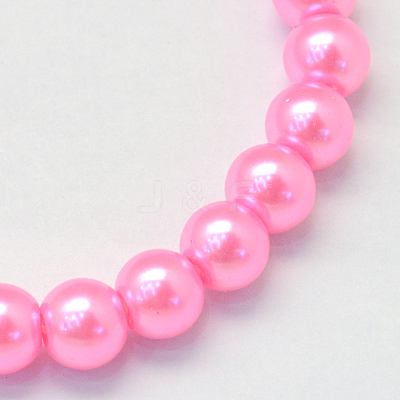 Baking Paint Glass Pearl Bead Strands X-HY-Q003-3mm-68-1
