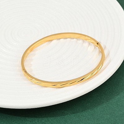 304 Stainless Steel Hinged Bangles for Women BJEW-C114-06G-1