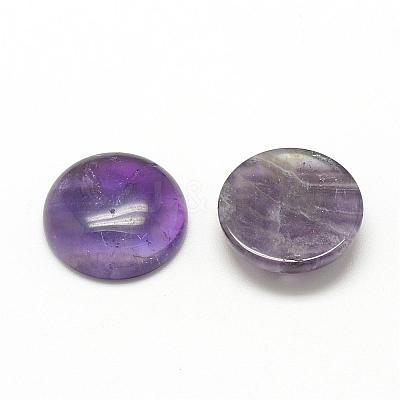 Natural Amethyst Cabochons G-R416-6mm-30-1