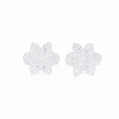Transparent Acrylic European Beads TACR-T003-21-1