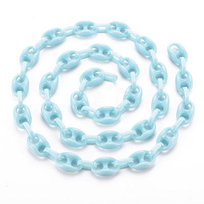 Handmade Opaque Acrylic Link Chains LS-CHAC-ZX0001-01A-1