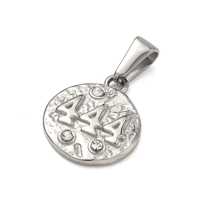 Textured 304 Stainless Steel Pendants STAS-A140-02P-4-1