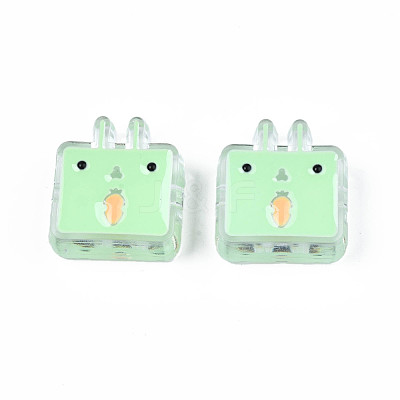 Transparent Acrylic Beads ACRC-S039-10B-1
