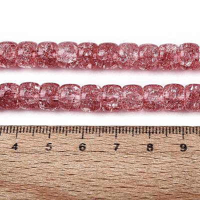 Crackle Transparent Glass Beads Strands GLAA-N069-03A-05-1