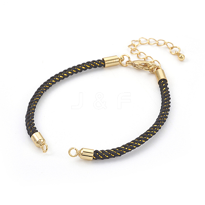 Adjustable Nylon Cord Bracelet Making MAK-F026-B05-G-1