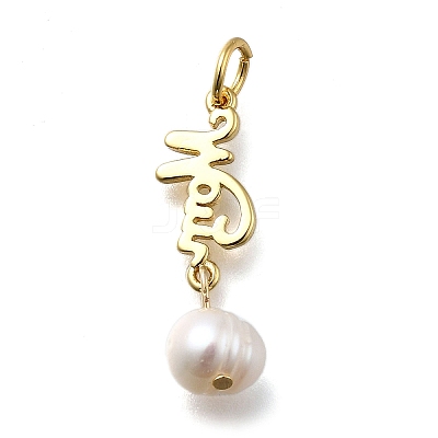 Brass Pendants KK-B132-06G-1