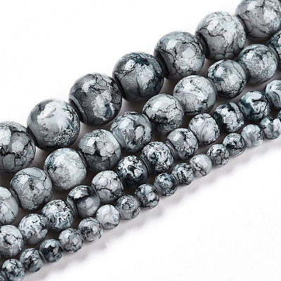 Baking Paint Glass Beads X1-DGLA-N003-8mm-A06-1
