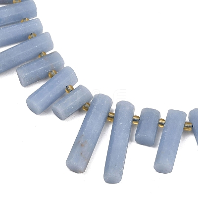 Natural Angelite Beads Strands G-F829-A10-01-1
