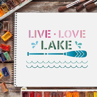 Large Plastic Reusable Drawing Painting Stencils Templates DIY-WH0202-108-1