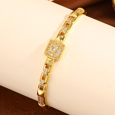 304 Stainless Steel Pave Clear Cubic Zirconia Hinded Bangles for Women WGD2A09-01-1