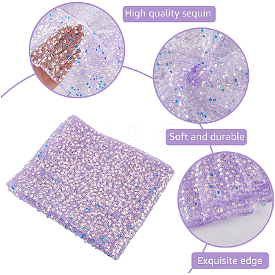 Polyester Sequin Table Runners AJEW-WH20080-48B-1