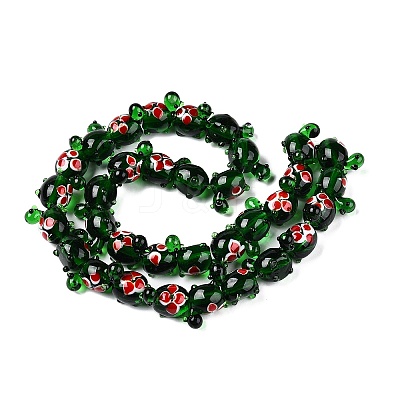 Handmade Lampwork Beads Strands LAMP-N024-36A-1