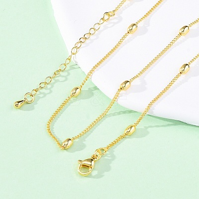 Brass Satellite Chains Necklaces for Women NJEW-D302-67G-1