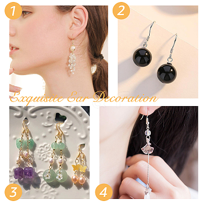 80Pcs 2 Colors Brass Earring Hooks KK-DC0002-21-1
