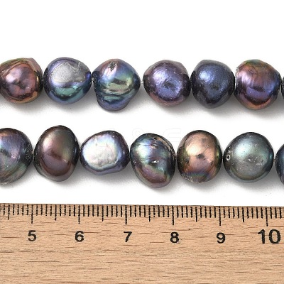 Dyed Natural Cultured Freshwater Pearl Beads Strands PEAR-A006-13C-1