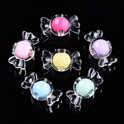 Transparent Acrylic Beads TACR-N011-002A-01-1