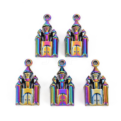 Rainbow Color Alloy Pendants PALLOY-S180-288-NR-1