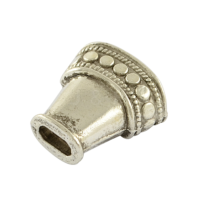 Tibetan Style Alloy Bead Cones TIBEB-0627-AS-RS-1