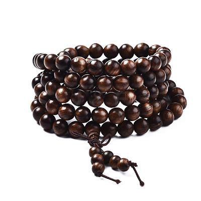 Mala Bead Bracelet WOOD-T030-02-1