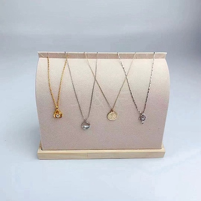 Wood Covered with Velvet Necklace Display Stands NDIS-A002-01C-1