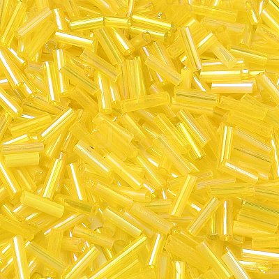 Glass Round Bugle Beads SEED-XCP0001-47C-1