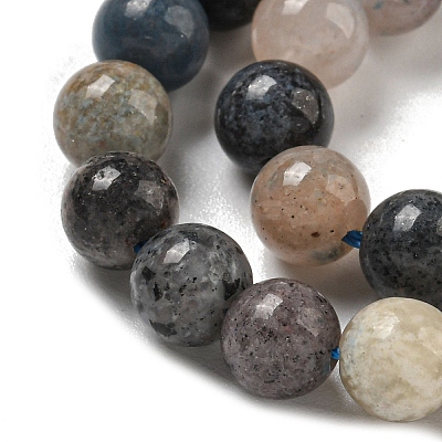 Natural Scorzalite Beads Strands G-B099-C04-02-1