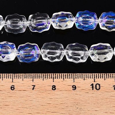 Electroplate Glass Beads Strands EGLA-T021-05C-1