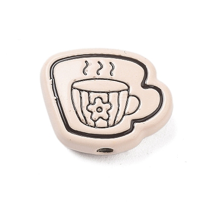 Spray Painted Alloy Beads FIND-C064-01D-1