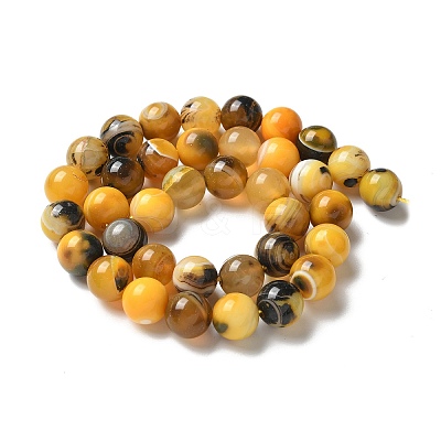 Natural Agate Beads Strands G-NH0001-G07-01-1