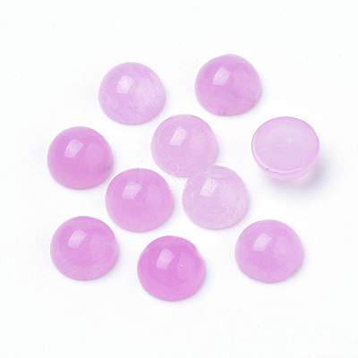 Natural White Jade Cabochons G-R416-6mm-04-1