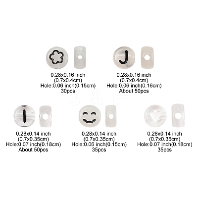200Pcs Flat Round Acrylic Beads TACR-FS0001-53-1