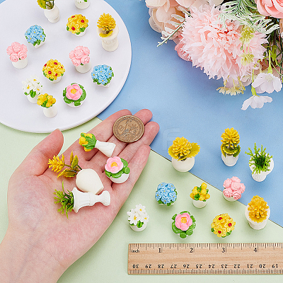 5 Styles Resin Plant Mini Model RESI-AR0001-54-1