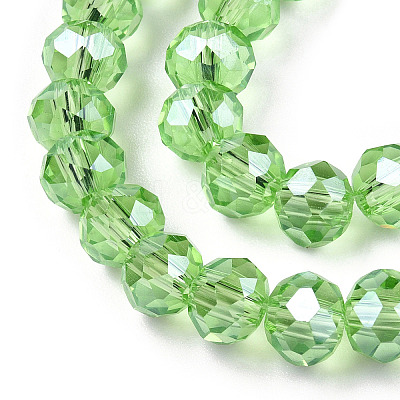 Electroplate Glass Beads Strands EGLA-A034-T6mm-A15-1