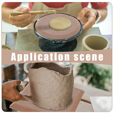 6Pcs MDF Wood Ceramic Clay Craft Mold Set DIY-WH0349-400A-1