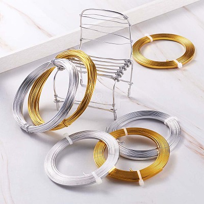 Flat & Round Aluminum Craft Wire AW-TA0001-02-1