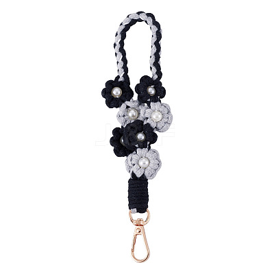 Hand-woven Flower Pendant Decorations KEYC-TAC0009-02KCG-07-1
