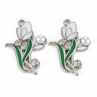 Alloy Rhinestone Pendants PALLOY-N153-07-RS-1