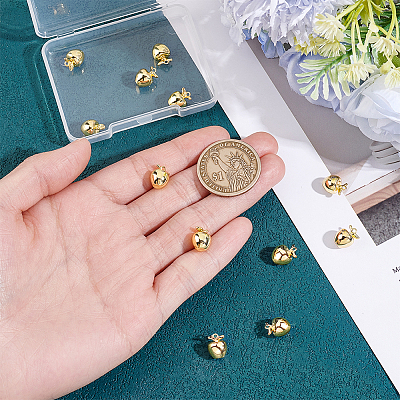 12Pcs Brass Charms KK-BC0015-09G-1
