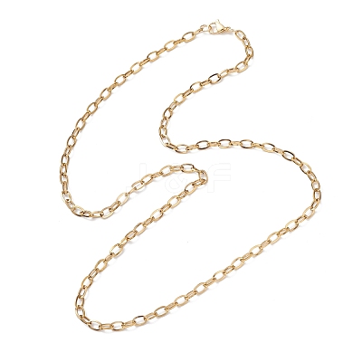 4MM 304 Stainless Steel Cable Chain Necklaces for Women NJEW-JN05598-1