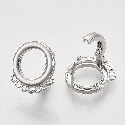 Hoop Earring Findings KK-T048-007P-NF-1